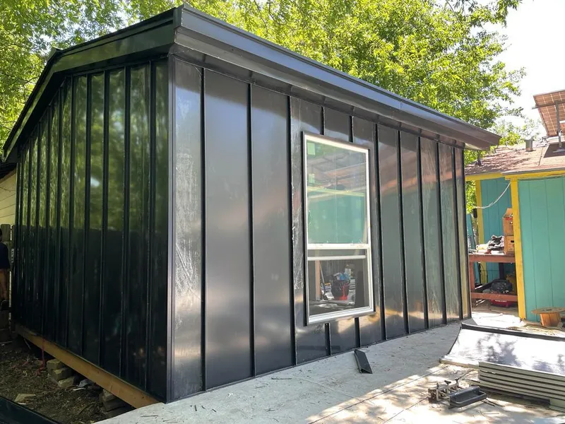 Black standing seam metal wall panels for Roof Inspection in Raisin